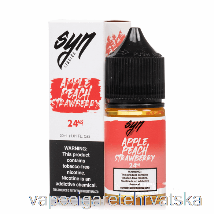 Vape Cigarete Jabuka Breskva Jagoda - Sin Soli - 30ml 24mg